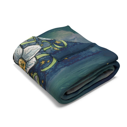 Mystical Gemini Personalized Zodiac Fleece Throw Blanket