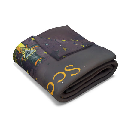 Mystical Scorpio Personalized Zodiac Fleece Throw Blanket