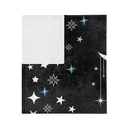 Tropical Christmas "Wish Upon A Star" - Cozy Fleece Throw Blanket