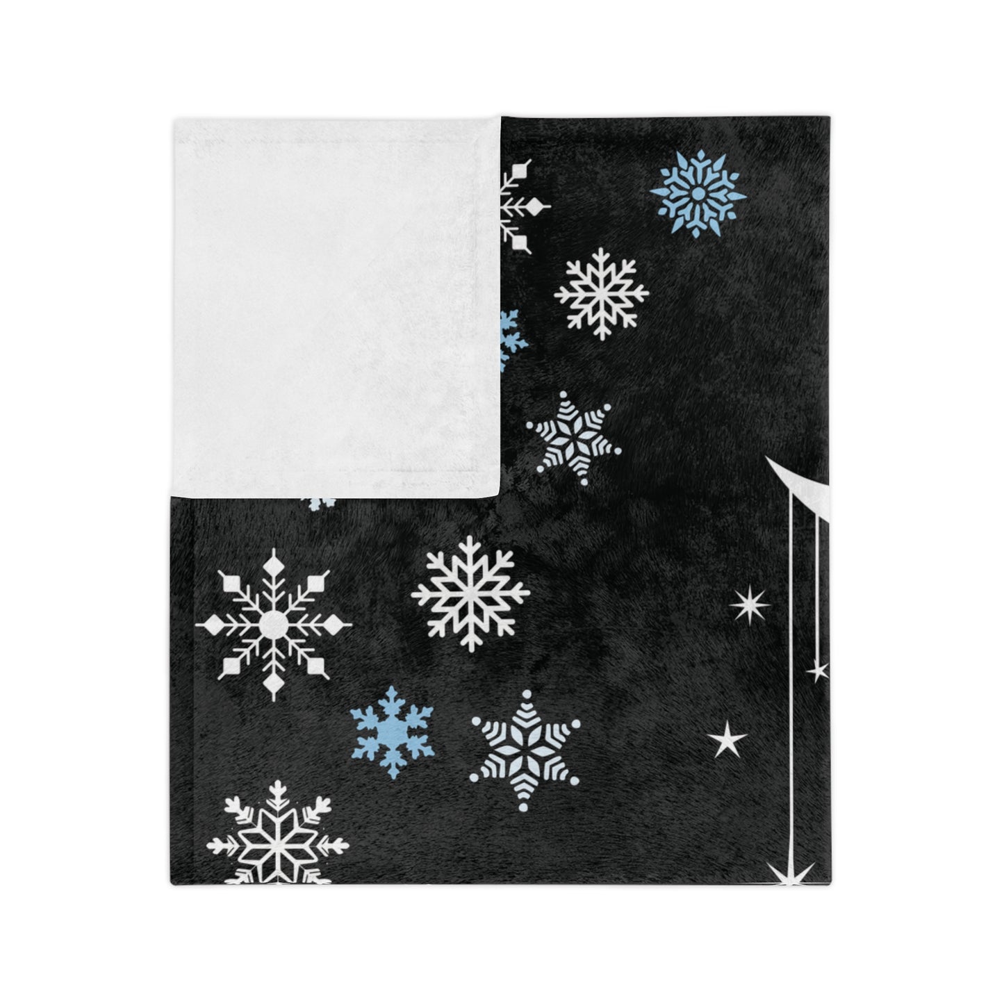 "Let It Snow" - Cozy Fleece Throw Blanket